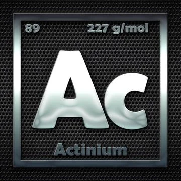 89.-Actinium Illustrazione stock