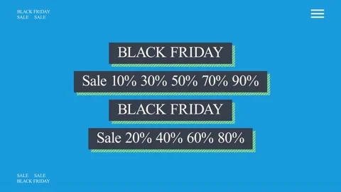 89 Animation Text Motion Graphics Black Friday v16 Vidéo 137035060