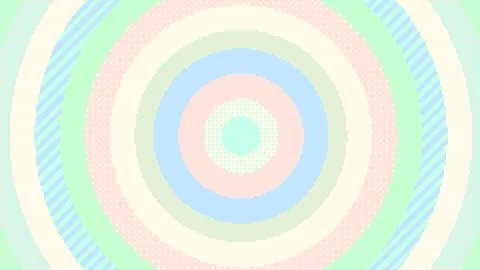 8bit Colorful Pop Circle Background Pastel Stock Illustration