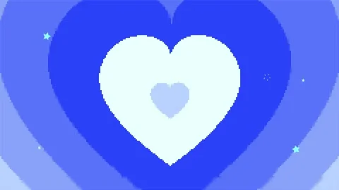 8bit heart background animation Stock Footage 314085438