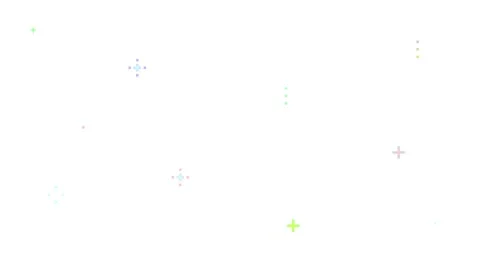 8bit Retro Falling Sparkle Stars Loop White Matte 스톡 동영상 333296771