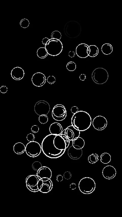 8bit retro game style bubble animation Stock Footage 311847207