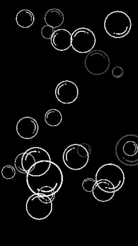 8bit retro game style bubble animation Stock Footage 311847215