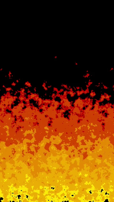 8bit retro game style burning flames Stock Footage 311847230
