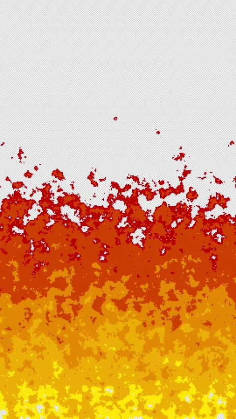 8bit retro game style burning flames Stock Footage 311848483