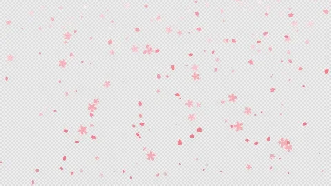8bit retro game style cherry blossom animation (transparent background) Stock Footage 311031679
