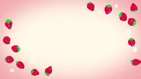 8bit retro game style cute strawberry animation Stock Footage 311847005