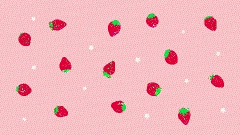 8bit retro game style cute strawberry animation Stock Footage 311847007