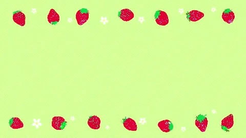 8bit retro game style cute strawberry animation Stock Footage 311847008