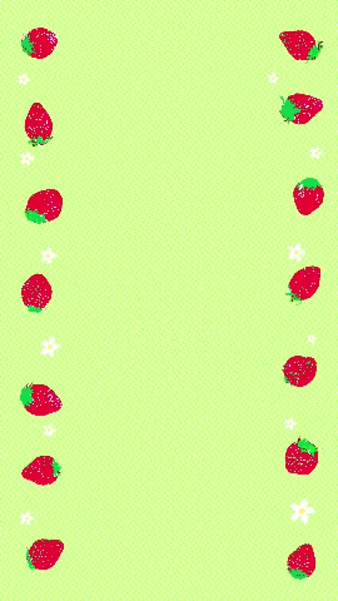 8bit retro game style cute strawberry animation Stock Footage 311847024