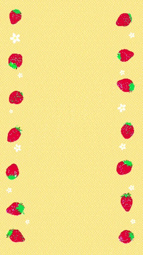 8bit retro game style cute strawberry animation Stock Footage 311847051