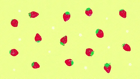 8bit retro game style cute strawberry animation Stock Footage 311847062