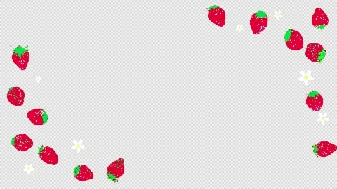 8bit retro game style cute strawberry animation Stock Footage 311847410