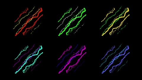 8bit retro game style effect animation (10 second loop) Stock Footage 312625686