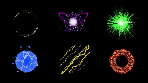 8bit retro game style effect animation (10 second loop) Stock Footage 312625690