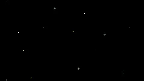 8bit Retro Game Style Vertical Sparkling Stars Loop Yellow Cyan Stock Footage 328266251