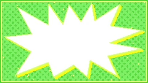 8bit Retro Impact Burst Loop Green Background Stock Footage 333296730