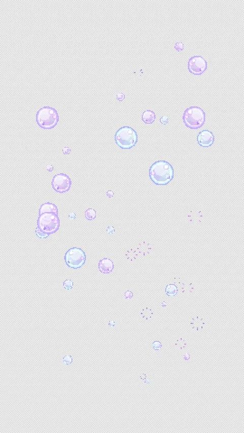 8bit Vertical Blue Purple Bubbles Floating Animation Variation 10s Loop Stock Footage 318516829