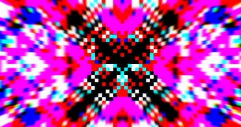 8Bit VJ Loop. Arcade Screen. Retro Game. Stock Footage 122428137