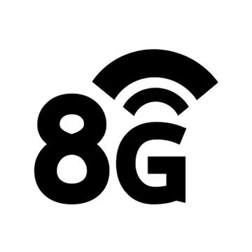 8G Wireless Wifi icon Stock Illustration