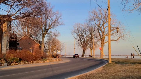 8K 24fps 4320p - 8K sample video of city and people walking on the side of the Stock Footage 129786943