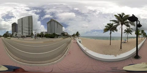 8k 360 hyperlapse video Fort Lauderdale Stock Video Pond5