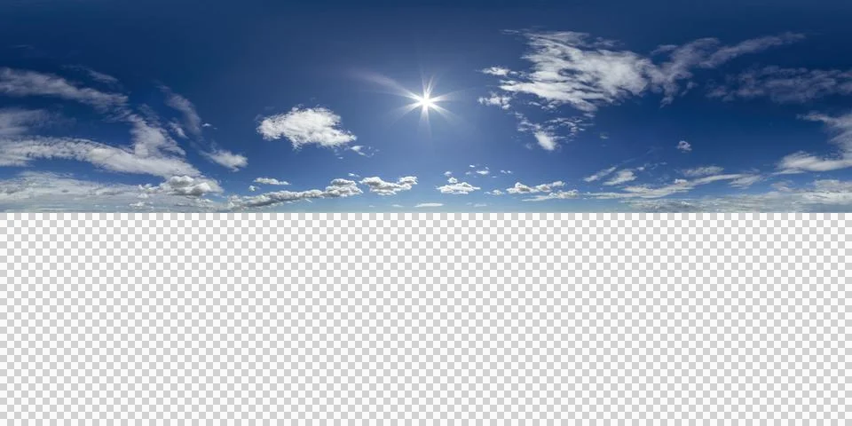 8K 360 VR 2:1 Equirectangular Sky Background Overlay Stock-Fotos