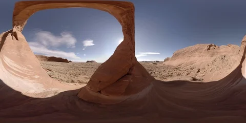 8k 360 VR - Rock Arch Desert Formation - Scene 2 Stock Footage 106582634