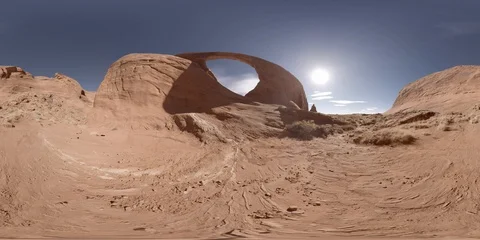 8k 360 VR - Rock Arch Desert Formation - Scene 6 Stock Footage 106589444