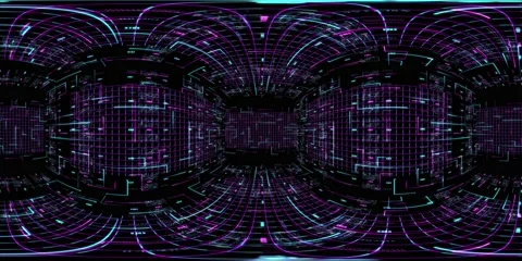 8K 360 vr technological abstract Stock Video Pond5