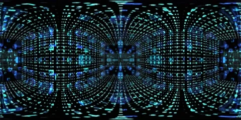 8K 360 vr technological abstract futuristic background digital cyberspace Vídeo Stock 196176851