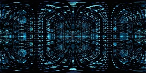 8K 360 vr technological abstract futuristic background digital cyberspace 스톡 동영상 196270530