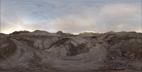 8k 360VR Time Laps - Petrified Forest National Park - Scene 1 Stock Footage 106615508
