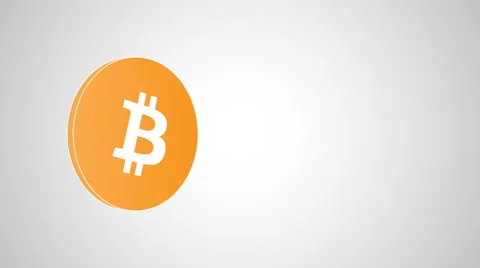 8k - 3D Bitcoin icon logo symbol Video stock 68655074