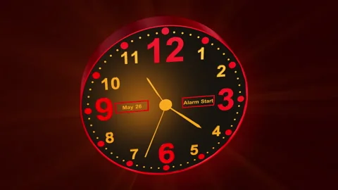 8k-3d Clock animation Stock Footage 315399272