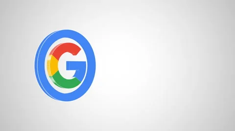 8k - 3d Google icon logo symbol Stock Footage 68659059