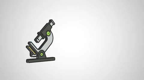 8k - 3D microscopeicon logo symbol Video stock 68653667