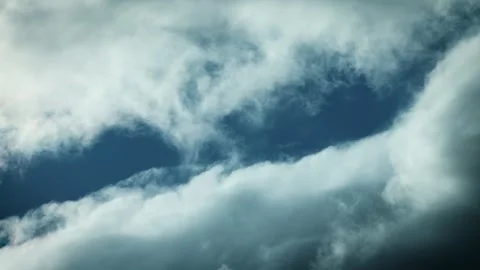 8K 59.94fps Epic Cloudscape: Turbulent Weather Time-Lapse Stock Footage 321736778
