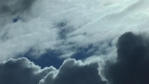 8K 59.94fps Time-Lapse Dynamic Clouds Moving Diagonally Across Sky (UHD) Stock Footage 322171452