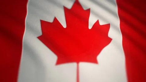 (8K 60 FPS) Canada Waving Flag - Seamless Loop (Pond5 Exclusive) Stock Footage 119548172