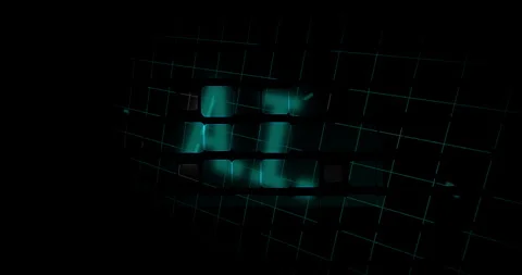 8K 60p AI Glitch Screen Concept Takeover Видео 342699353