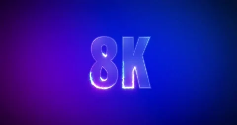 8K, 8000. Electricity Logo 스톡 동영상 137624533
