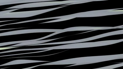8K Abstract 3D Render with Striped Geometric Shapes Stock Illustration