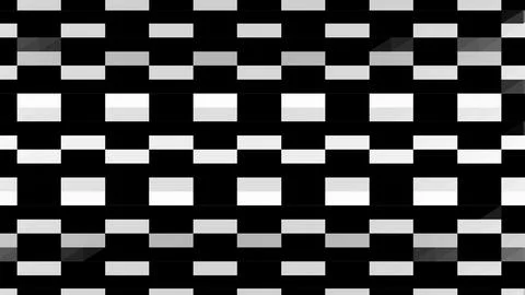 8K Abstract 3D Render with Striped Geometric Shapes Stock Illustration