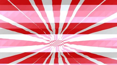 8K Abstract 3D Render with Striped Geometric Shapes Stock Illustration