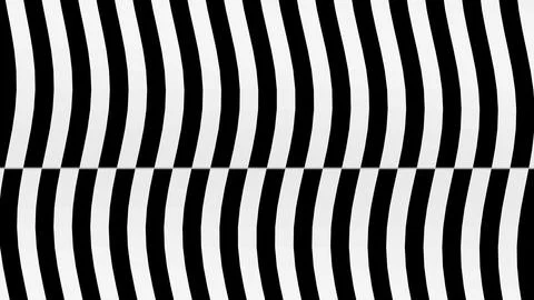 8K Abstract 3D Render with Striped Geometric Shapes Stock Illustration