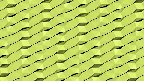 8K Abstract 3D Render with Striped Geometric Shapes Stock Illustration