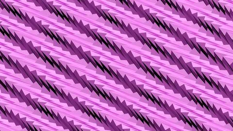 8K Abstract 3D Render with Striped Geometric Shapes Illustrazione stock