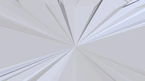 8K Abstract 3D Render with Striped Geometric Shapes Illustrazione stock