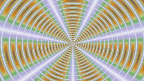 8K Abstract 3D Render with Striped Geometric Shapes Illustrazione stock
